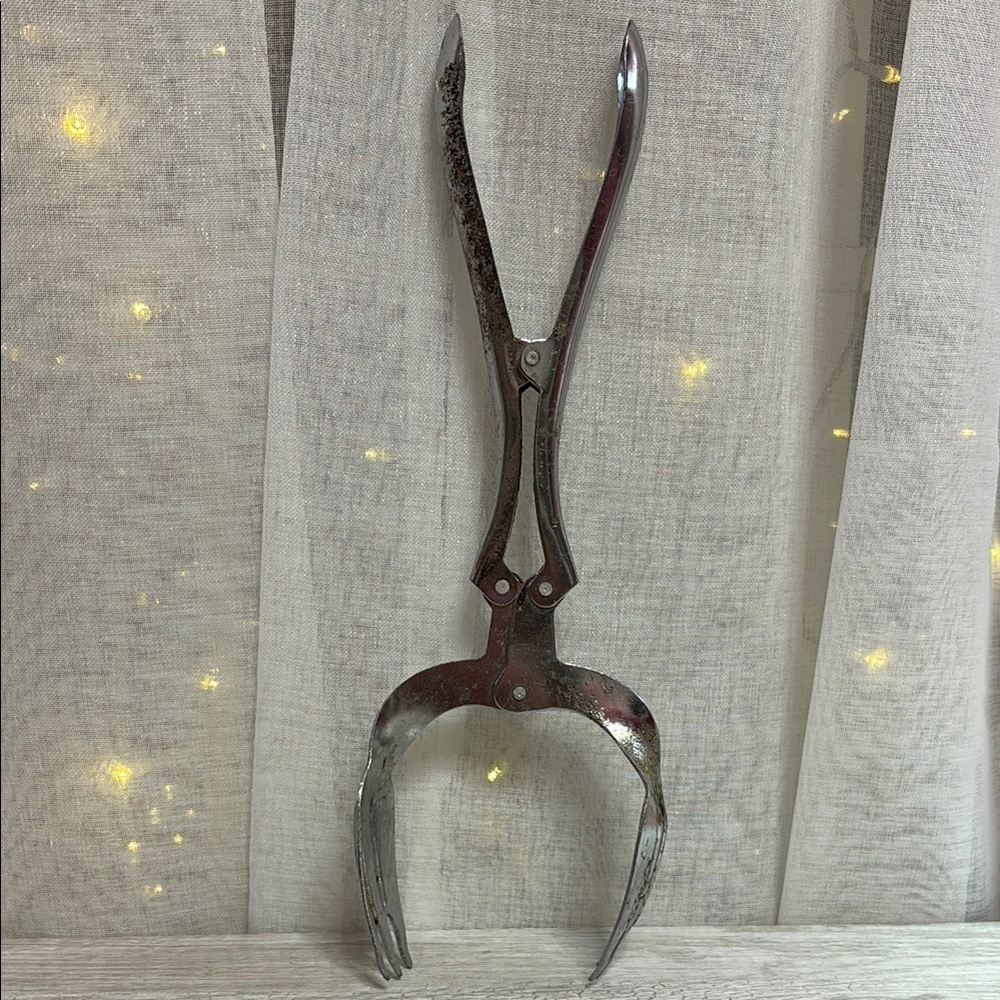 Vintage Metal Ice Tongs